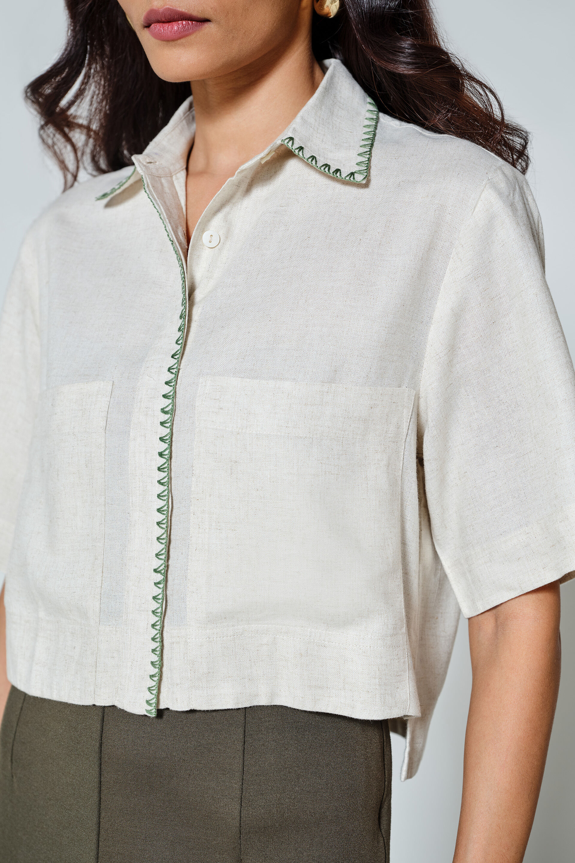 Crisp Day Shirt, Natural, image 4